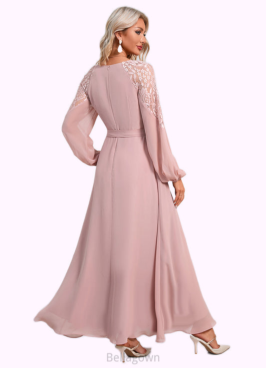 Jada V-Neck Elegant A-line Chiffon Dresses DNP0022360