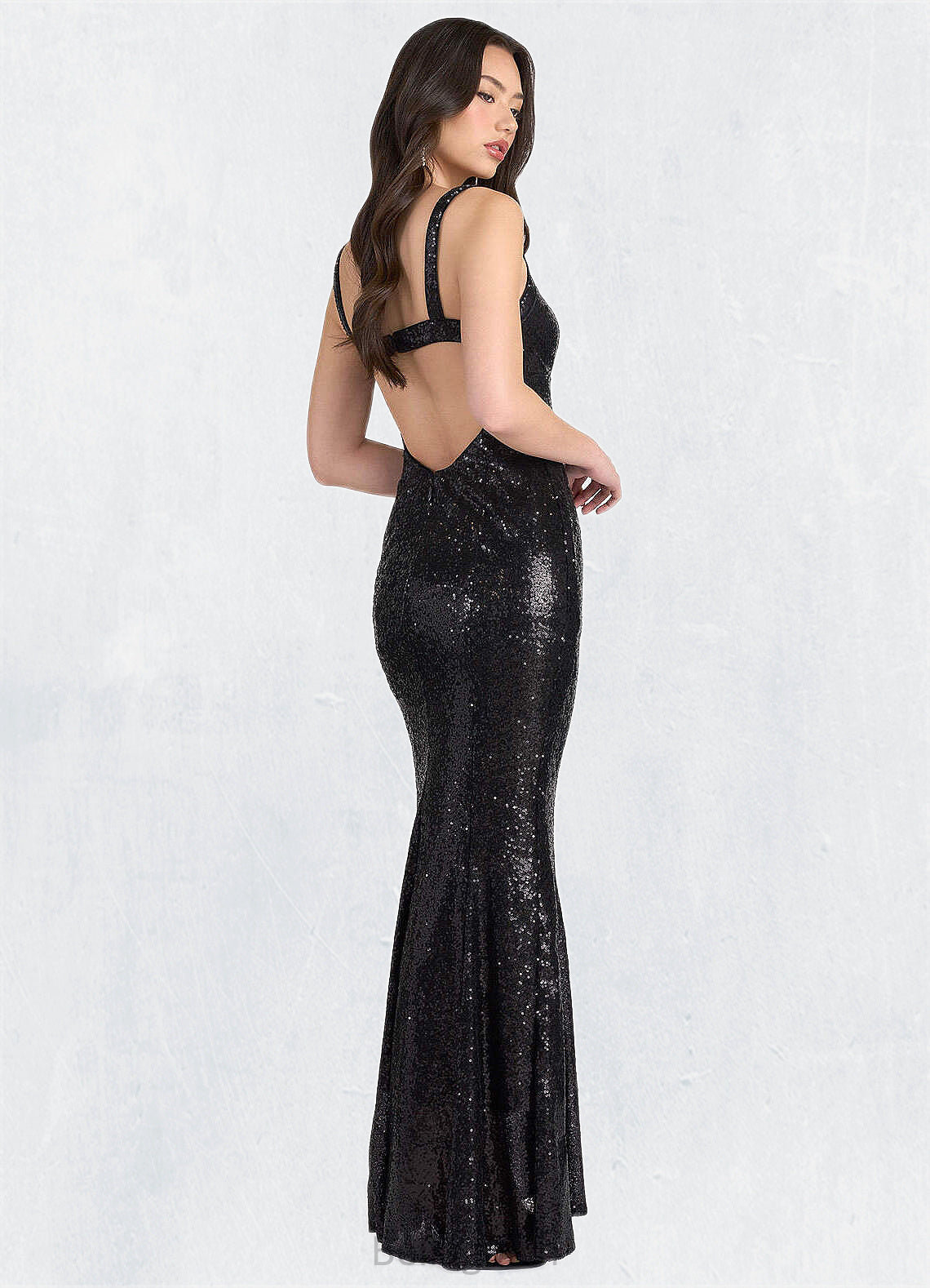 Kendra Petra Black Sequin Gown Atelier Dresses | Azazie DNP0022887