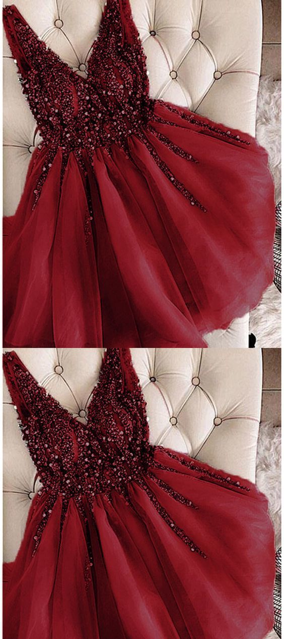 Burgundy Short Girls Grace Homecoming Dresses Junior Graduation Gown CD624